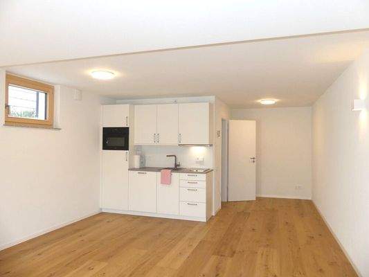 Herzstück des Appartements: Offener Wohn-/Schlafbereich