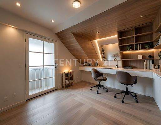 OG Arbeitszimmer Visualisierung