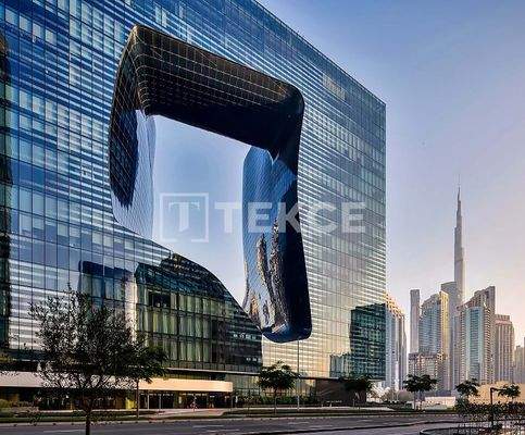 Furnished Luxe Apartment with Pool in Opus in Dubai Business Bay