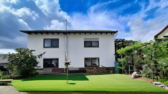 Doppelhaushälfte Gartenansicht