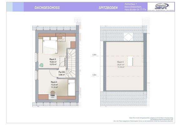 Dachgeschoss und Speicher