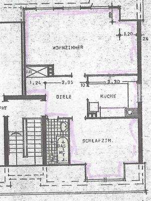 Grundriss der Wohnung