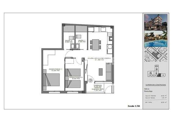 Flats with Rooftop Pool near the Beach in Santa Pola Alicante