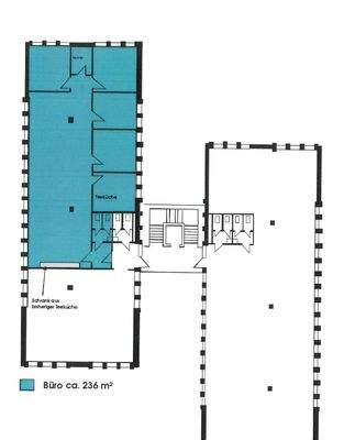 Grundriss Bürofläche