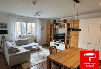 Blick in den Wohn- Essbereich