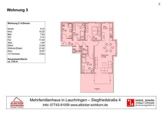 Grundriss Wohnung 3