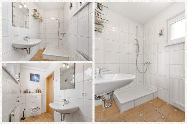 helles Gäste-WC mit Dusche