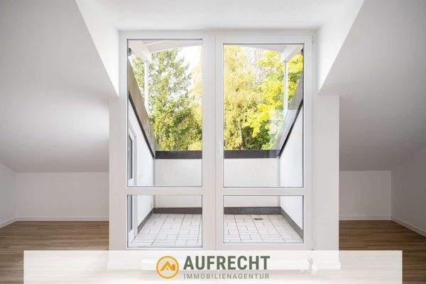 Blick auf die Loggia