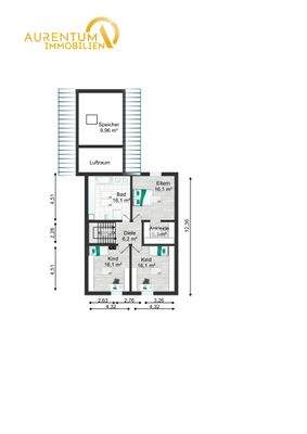 Grundriss Obergeschoss