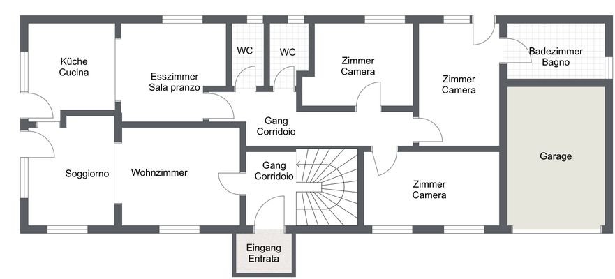 Haus Pauls EG - 1. Etage - 2D Floor Plann