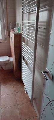 Handtuchheizkörper in Badezimmer