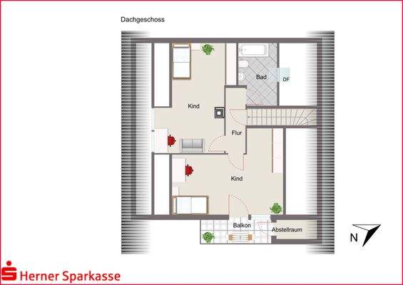 Dachgeschoss Wohnhaus 349a