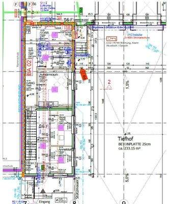Grundrissplan Büro EG