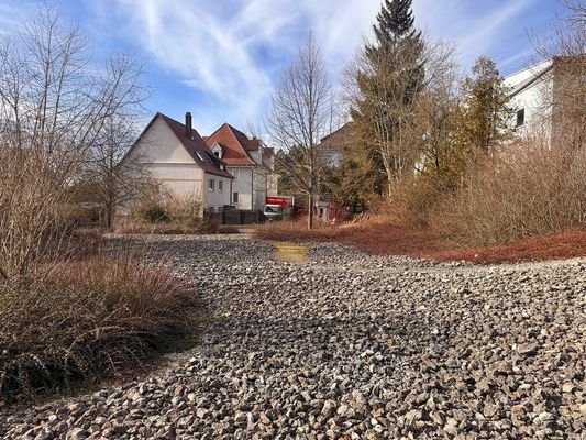 Blick aufs Grundstück