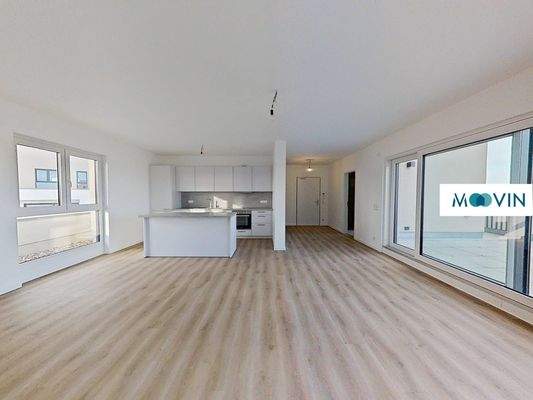 Ansicht III: Großzügiges Wohn- und Esszimmer