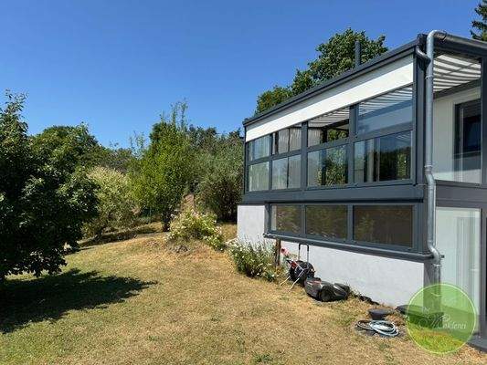 Zurück hinein durch den Wintergarten und ...