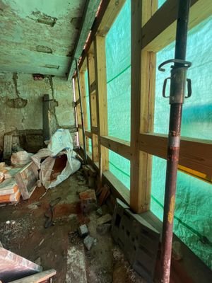 Sanierungsstand Fachwerk Vorderseite