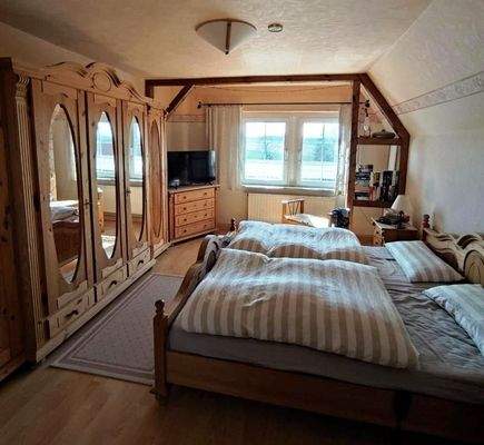 in der Mansardenwohnung