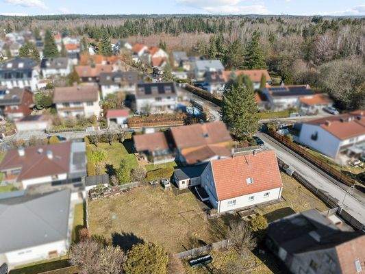 Blick auf das Grundstück