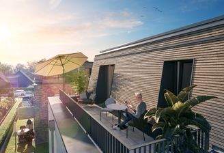 Abendstimmung Haus D