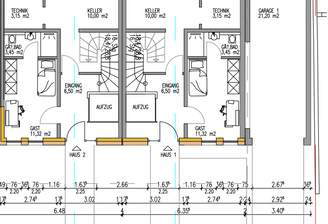 Erdgeschoss Haus 1 und 2