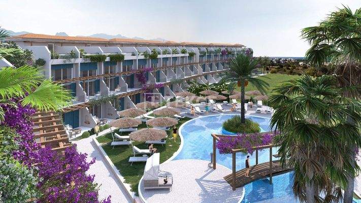 Apartments in a Seafront Complex in Girne Esentepe