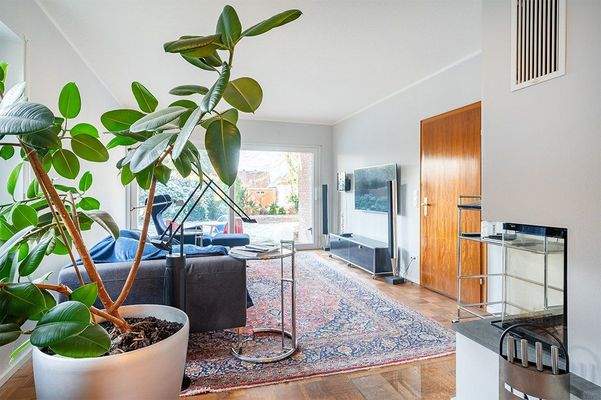 Blick in das Wohnzimmer