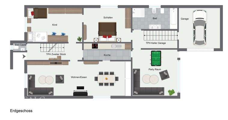 Beispiel Grundriss Erdgeschoss