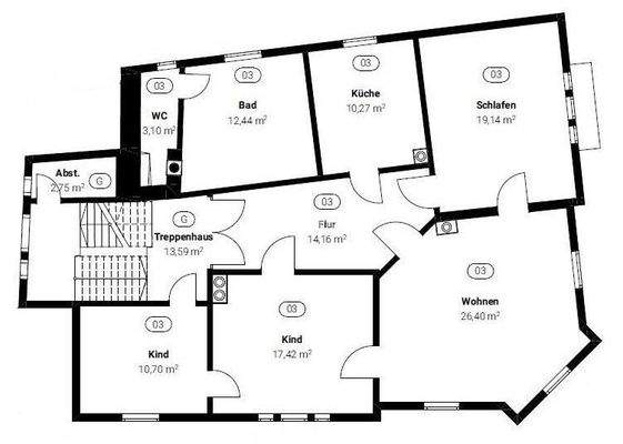 Grundriss 2. Obergeschoss