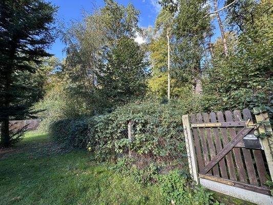 privater Zugang in den Wald