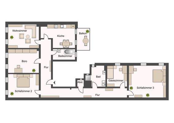 Grundriss - ca 175 qm Wfl
