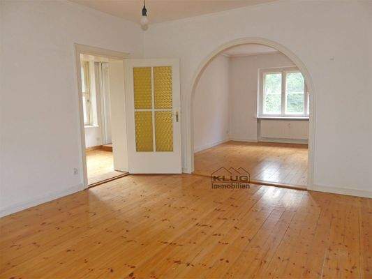 Wohn und Esszimmer mit Loggia