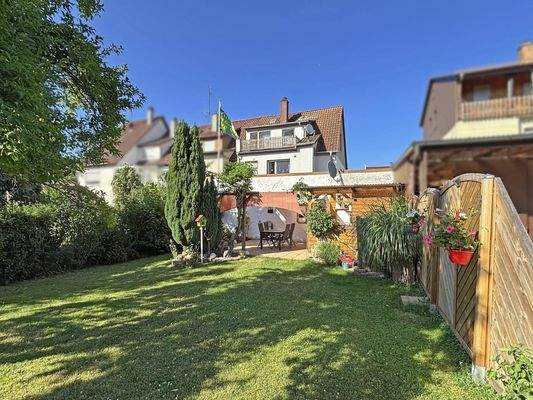 Rückansicht des Hauses