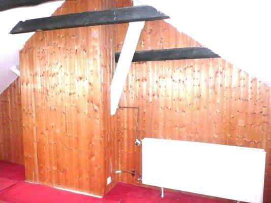 Spitzboden mit Heizung