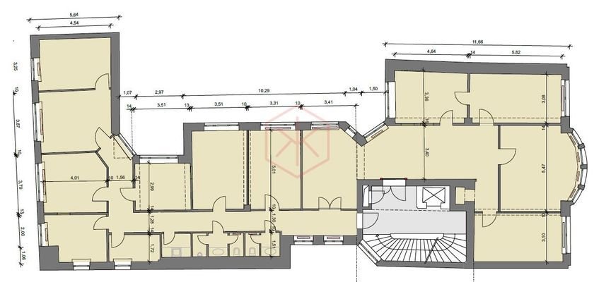 2. Obergeschoss mit ca. 304 m²