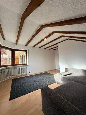 Maisonette mit Holzbalken