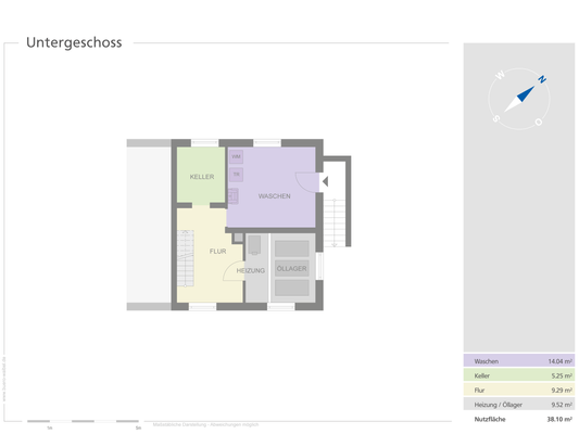 Grundriss Untergeschoss