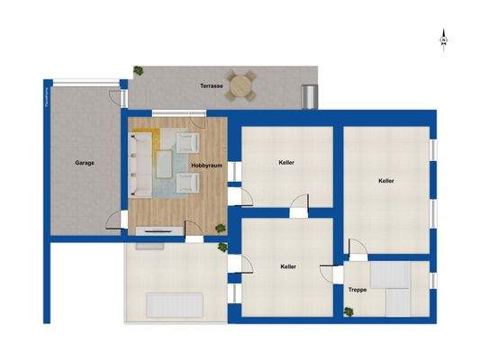 Grundriss - Kellergeschoss