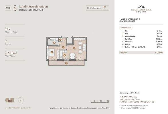 Eckdaten / Grundrissplan