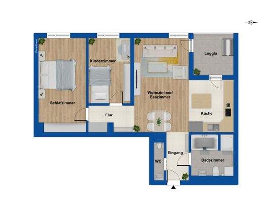 Grundriss 2. Obergeschoss