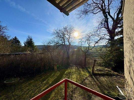 Blick vom Hauseingang