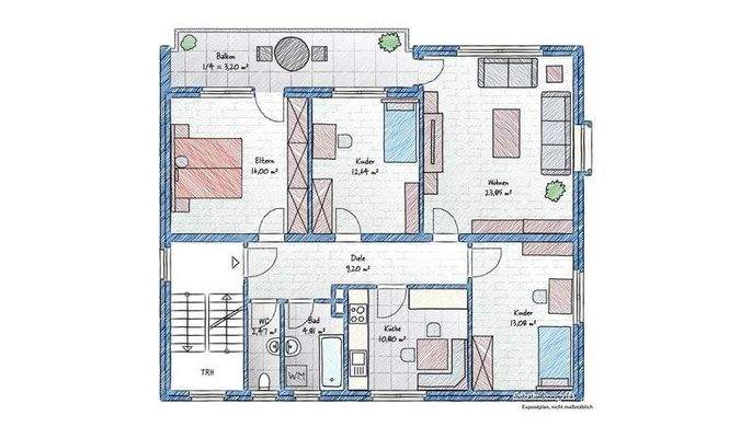 Grundriss Obergeschoss