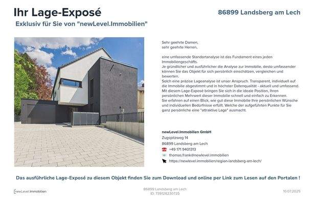 Hinweis auf das Lage-Exposé