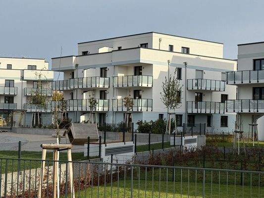 Blick in die Wohnanlage