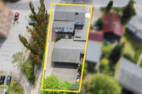 Grundstück Bergen mit Grenze