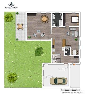 Grundriss Erdgeschoss (Gestaltungsbeispiel)