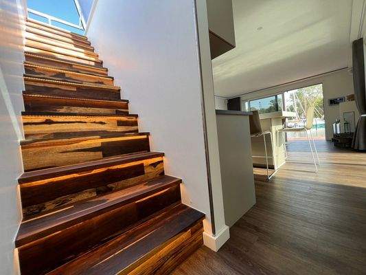 Treppe zur Dachterrasse