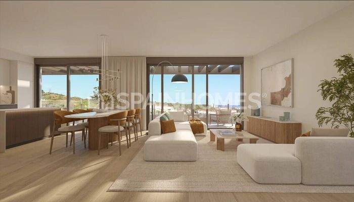 Flats with Panoramic Views and Bright Interiors in Mijas