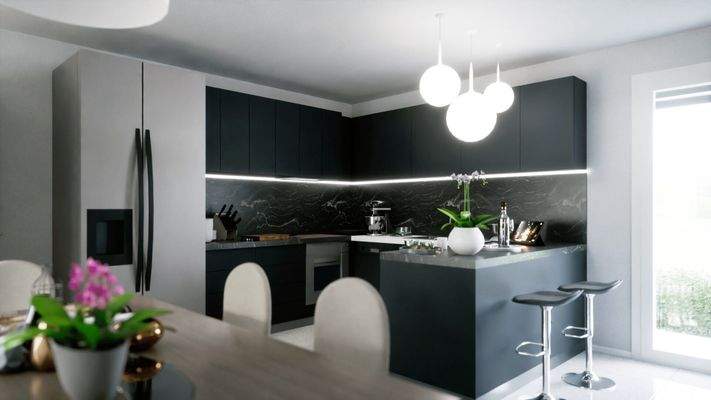 neue luxuriöse Villa auf einer Etage in Lignano Riviera