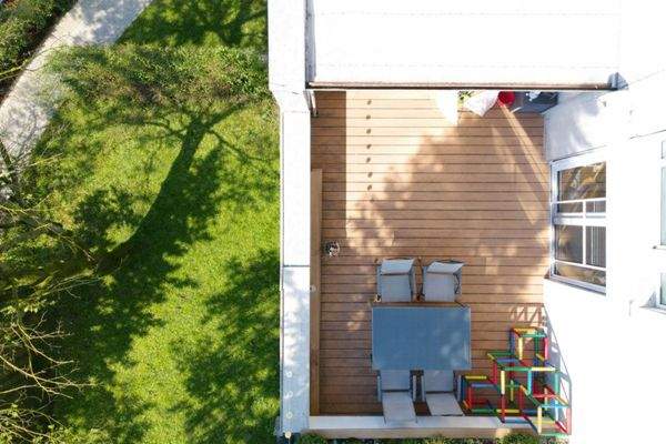 Terrasse Drohnenaufnahme